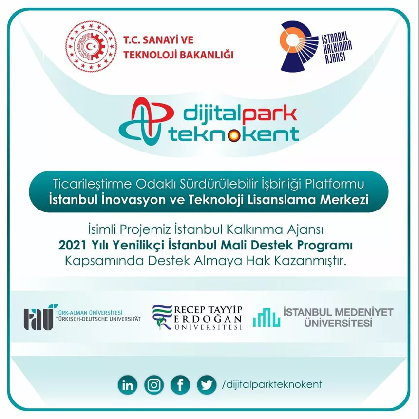 Projektunterstützung von der Istanbul Development Agency für den Dijitalpark Technokent